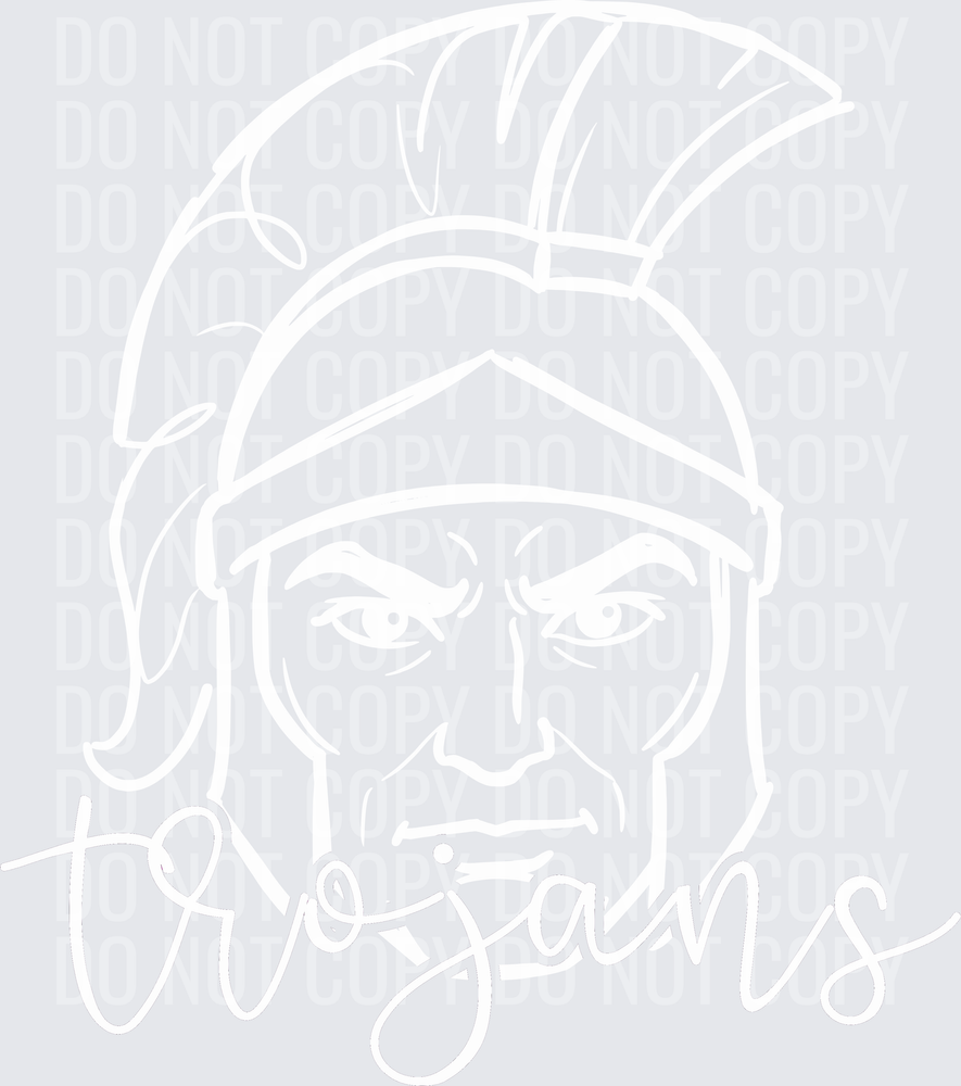 TROJANS white 300dpi