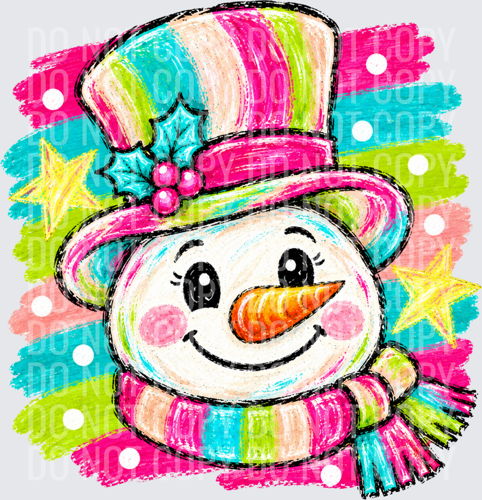 PAINTED SNOWMAN