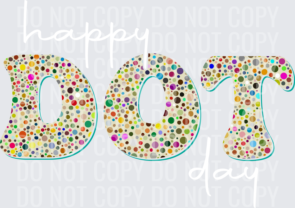 Happy Dot Day Groovy Colorful Polka Dot-01
