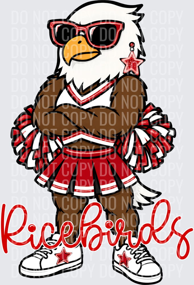Ricebirds Cheer Red White