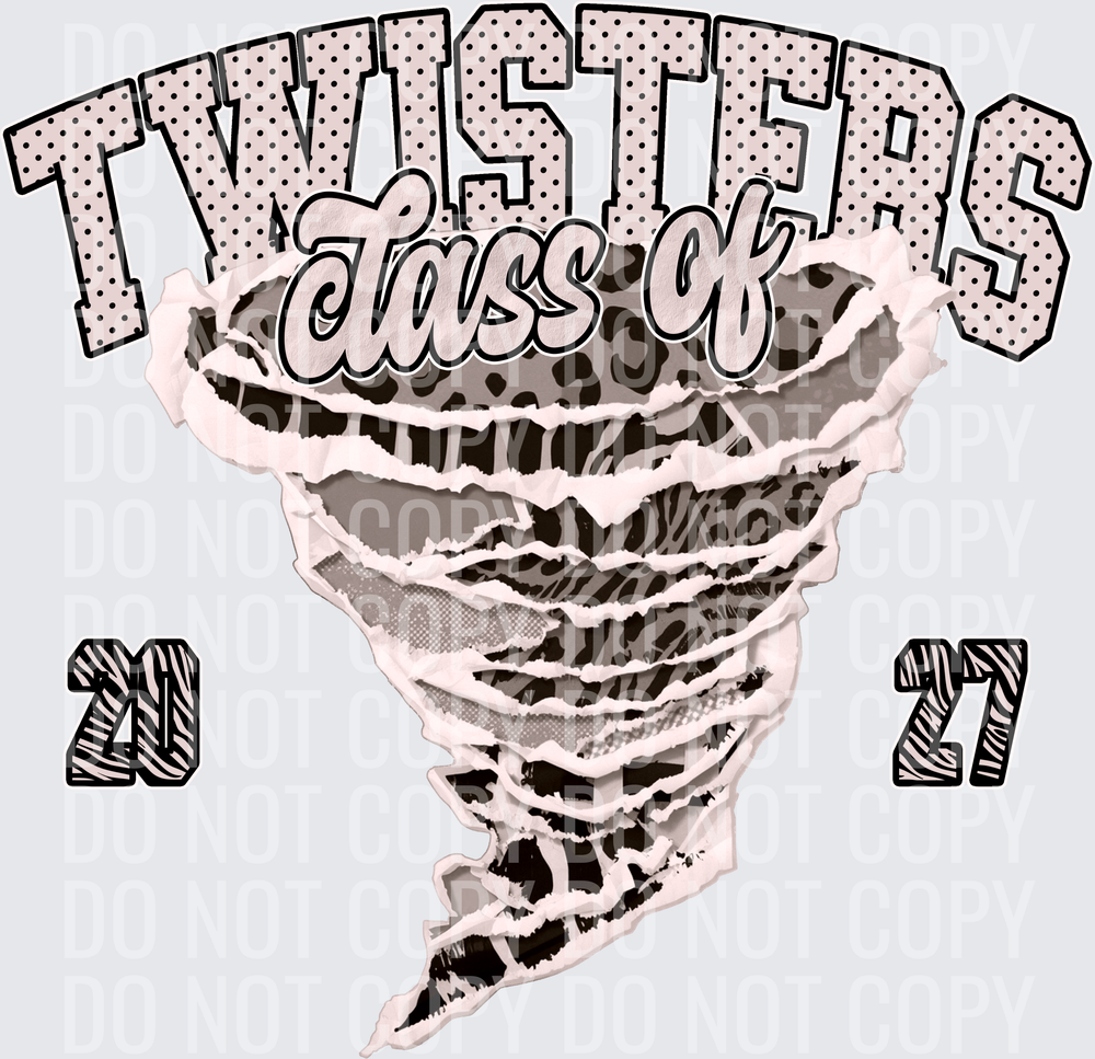 KayndiDesigns 10.26 Class of 2027 Neutral Twisters