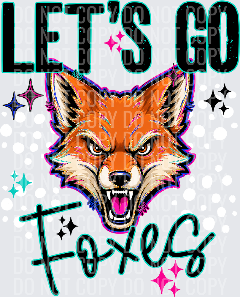 LETS GO MASCOTS FOXES