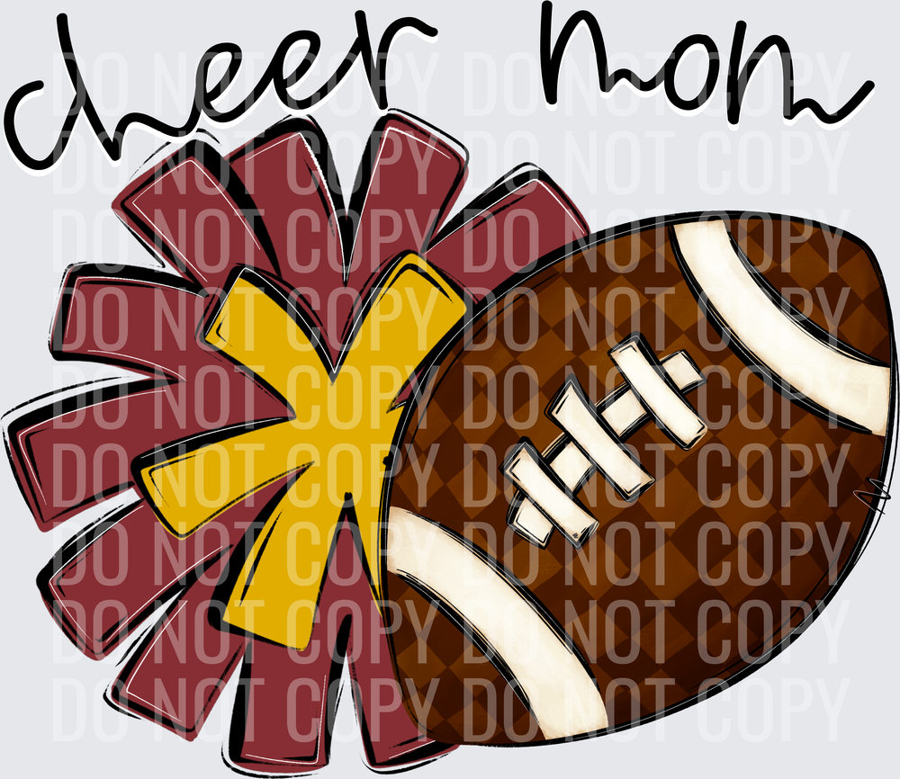 Cheer Mom - CC0926-0022 - Crimson-Mustard