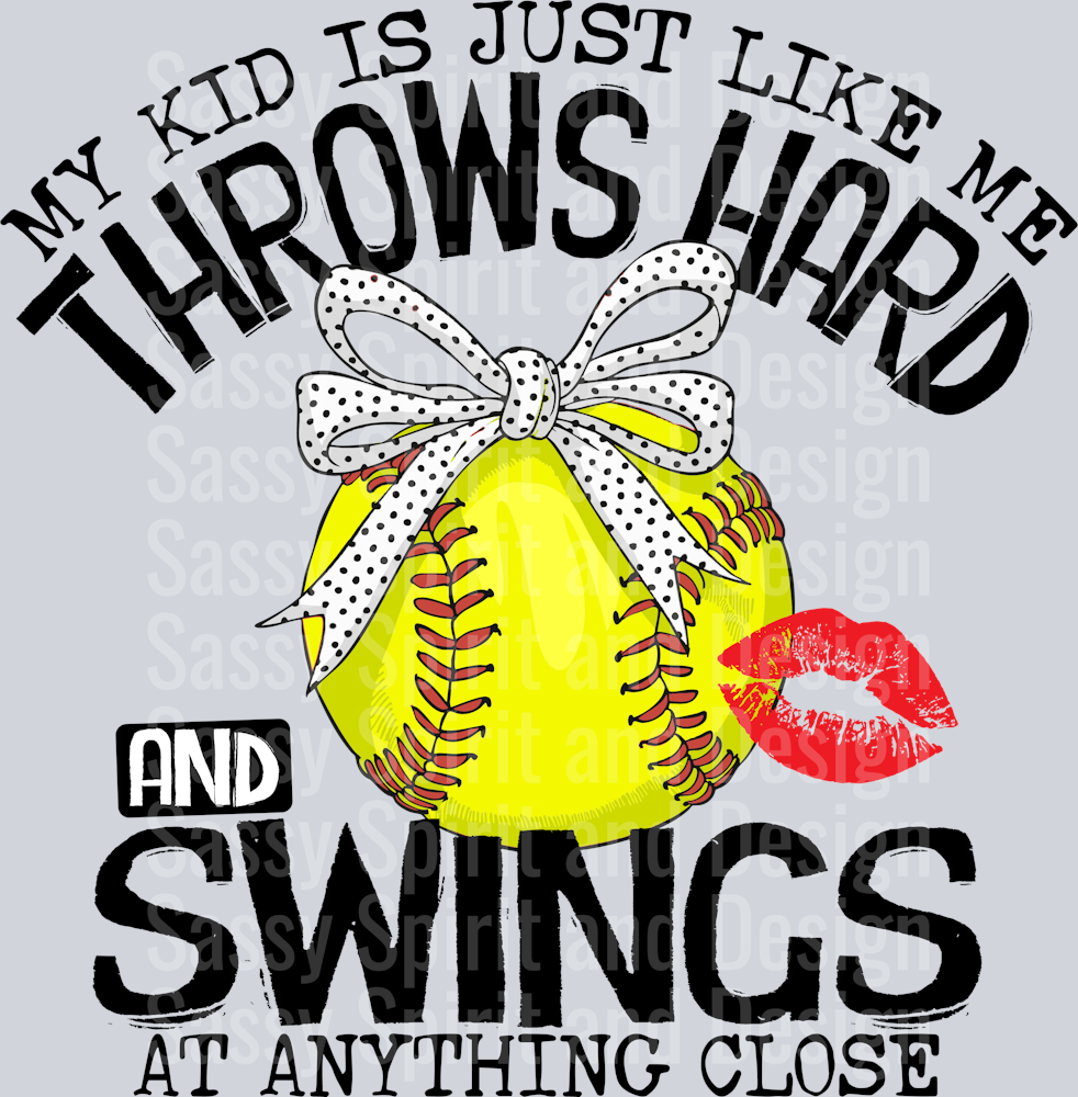 My Kid is Just Like Me Softball1