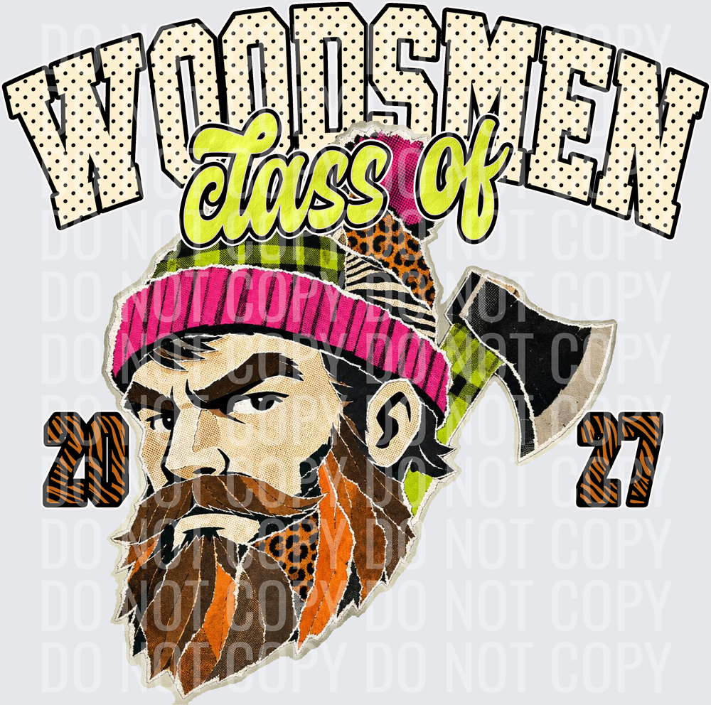 KayndiDesigns 10.26 Class of 2027 Bright Woodsmen
