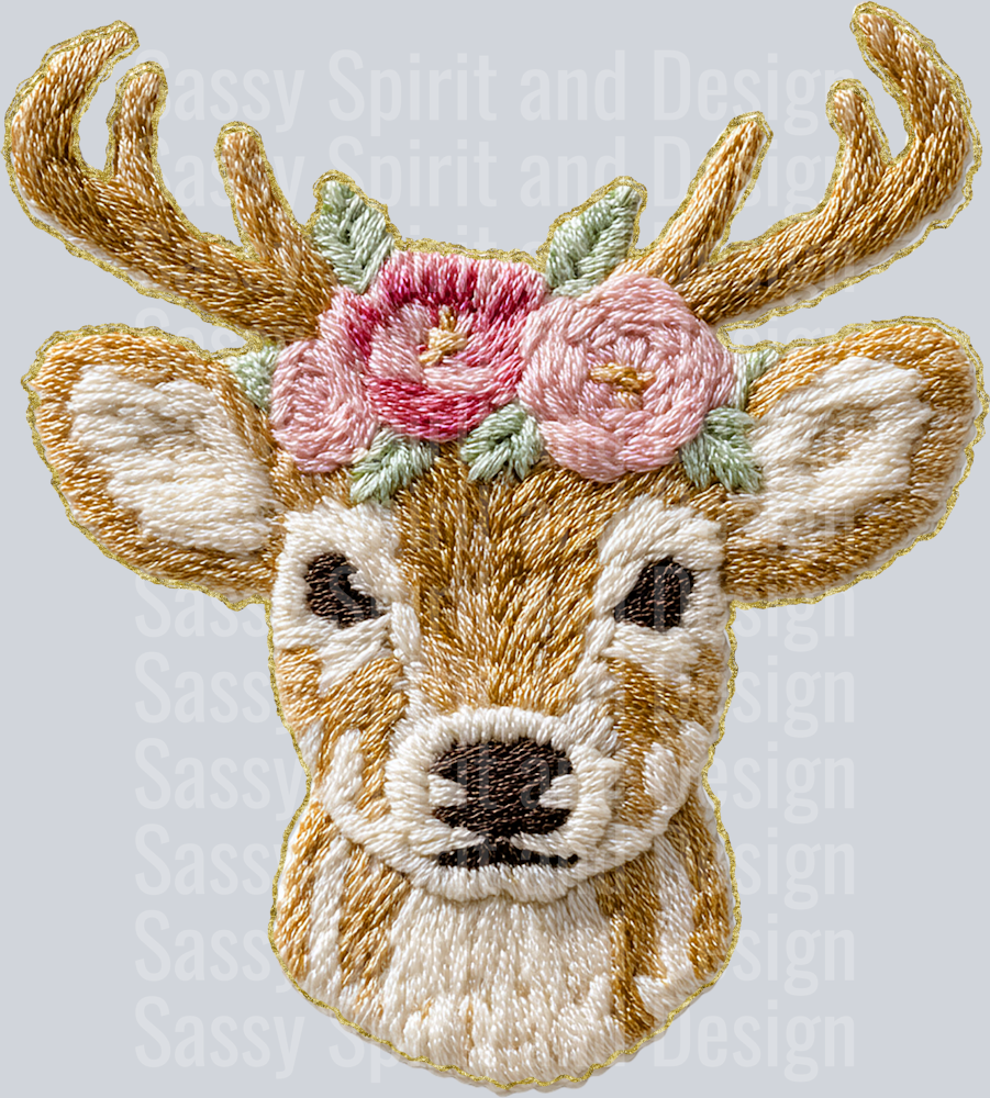French Knot Deer