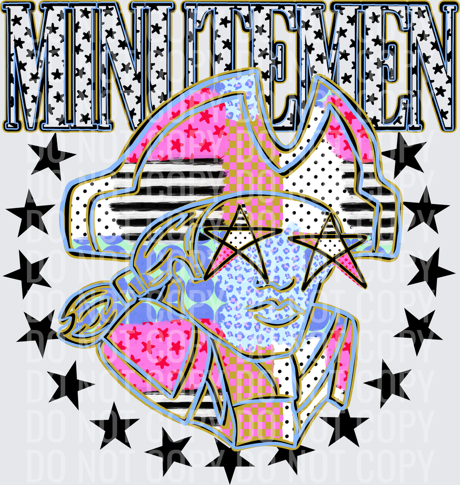 KayndiDesigns 09.26 Patchwork Varisty Stars Minutemen