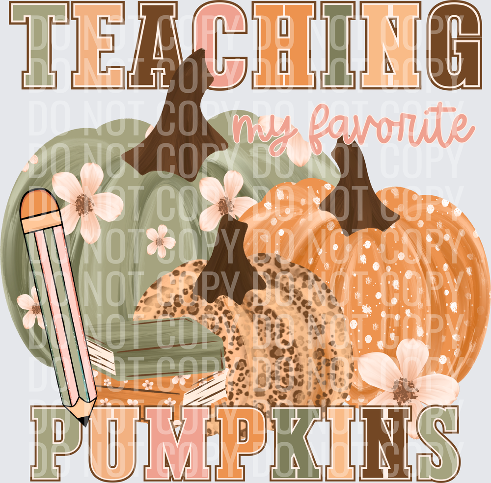 Teaching my favorite pumpkins