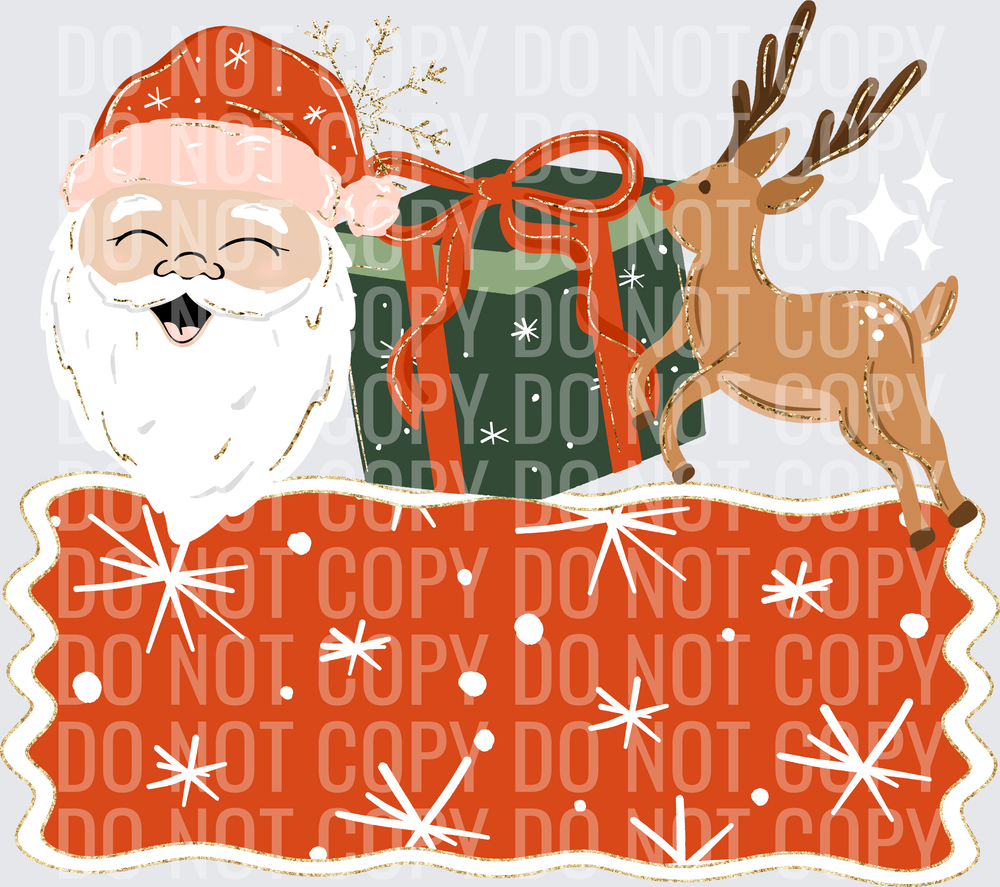 Santa light red