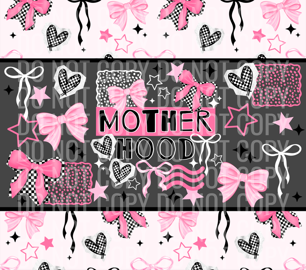 pink motherhood tumbler wrap