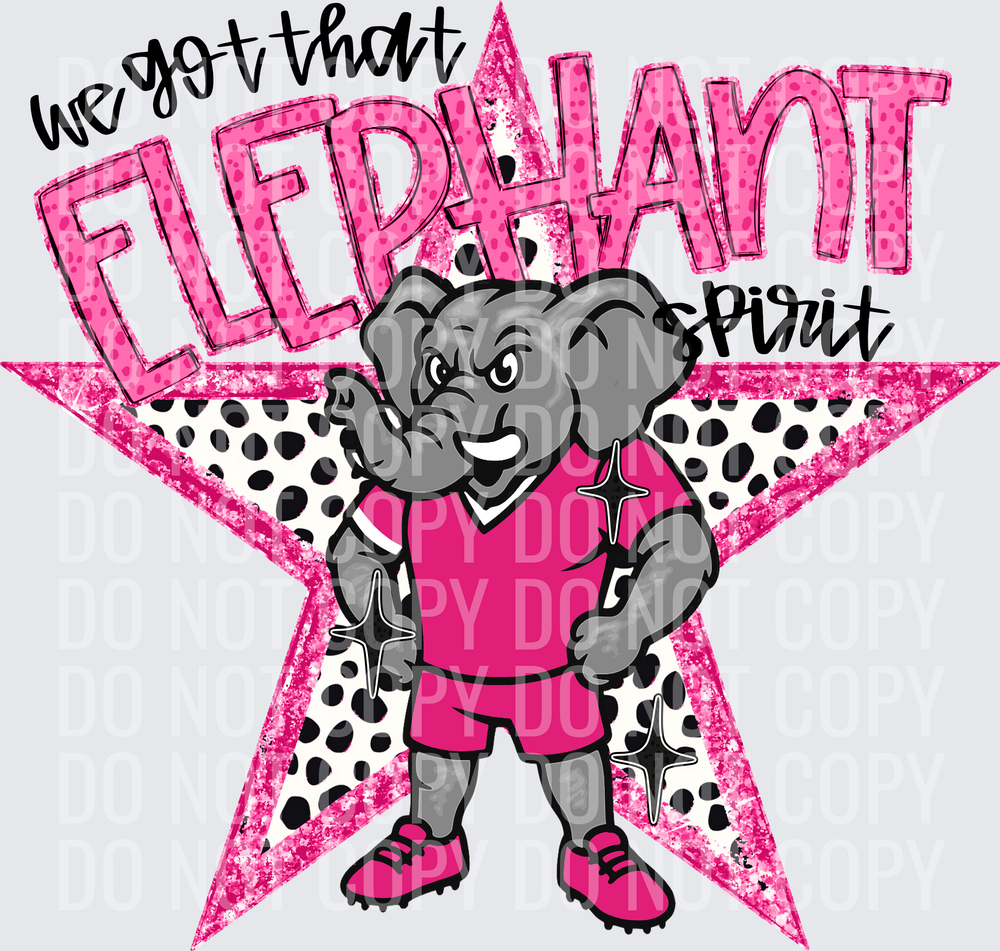KayndiDesigns 09.26 We Got That Spirit Elephant Pink