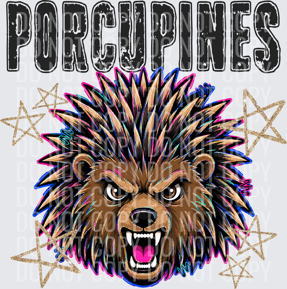 KayndiDesigns 08.26 Grunge Varsity Porcupines