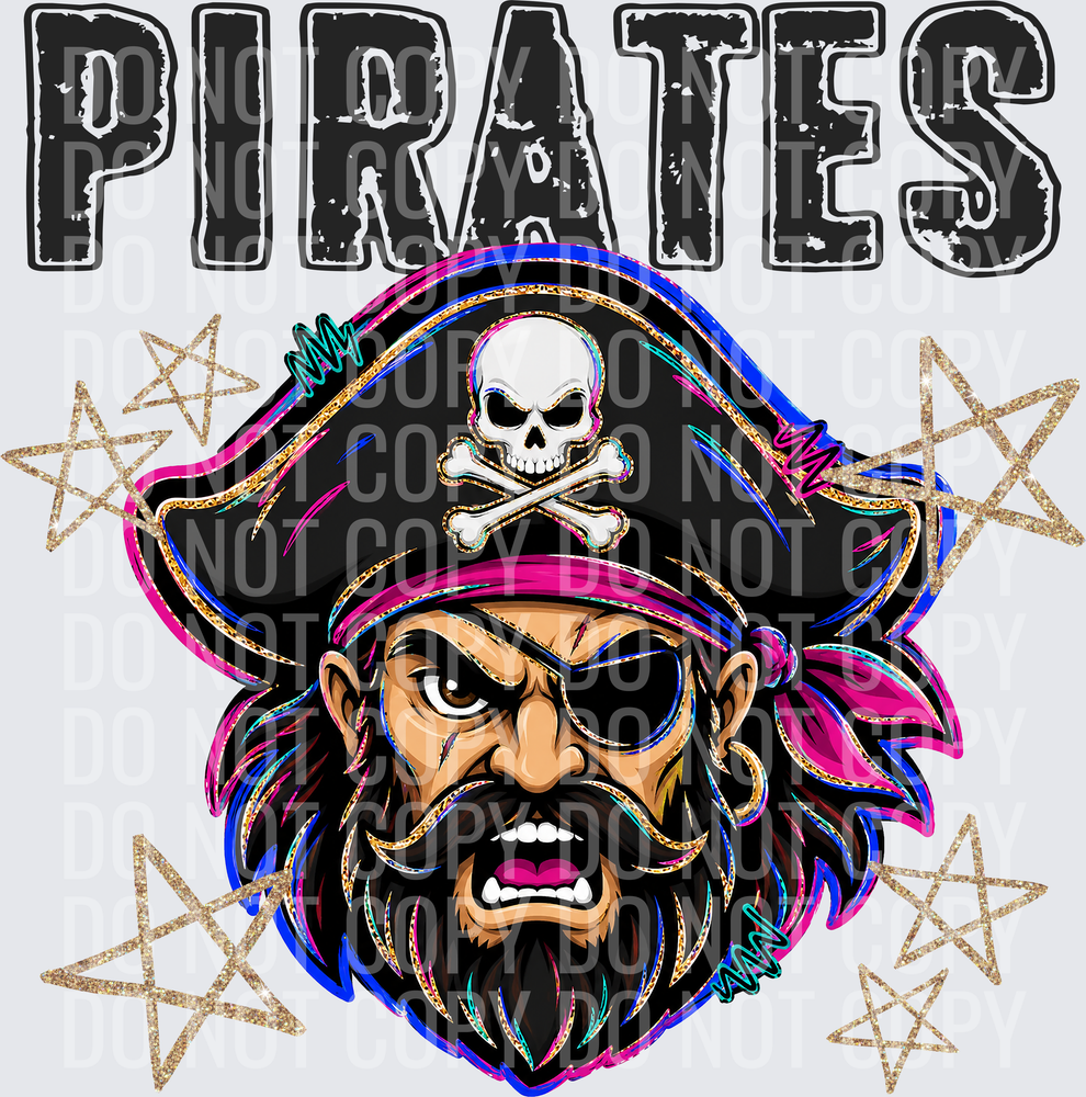 KayndiDesigns 08.26 Grunge Varsity Pirates