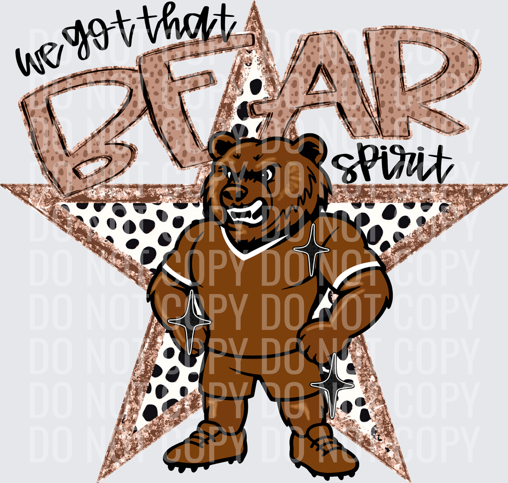 KayndiDesigns 09.26 We Got That Spirit Bear Brown