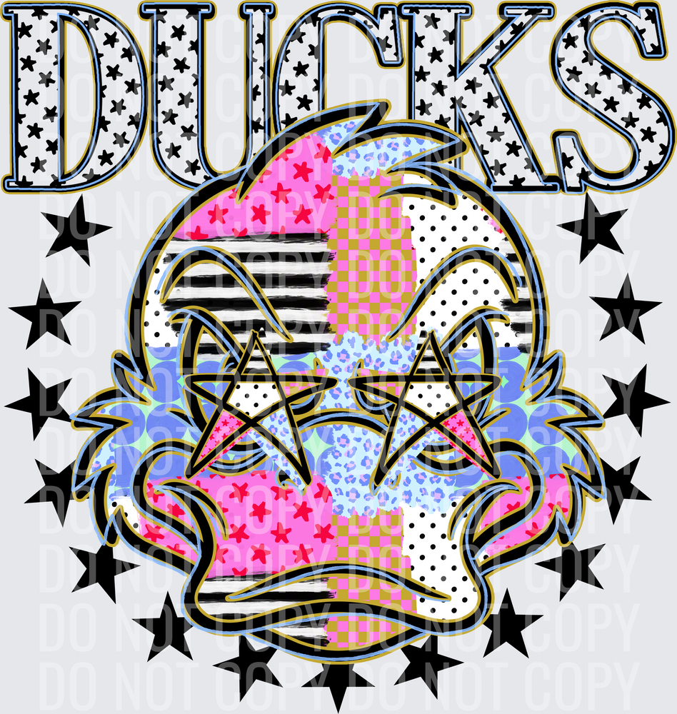 KayndiDesigns 09.26 Patchwork Varisty Stars Ducks
