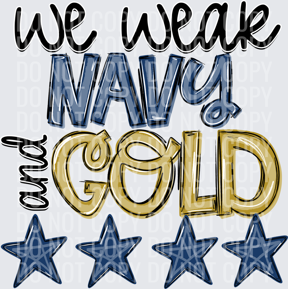 Navy & Gold