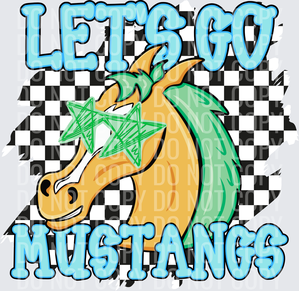Let’s go Mustangs checkered(1)