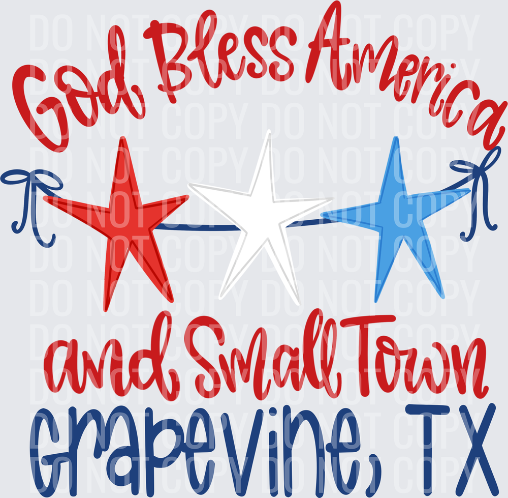 God Bless America and Small Town GRAPEVINE, TX