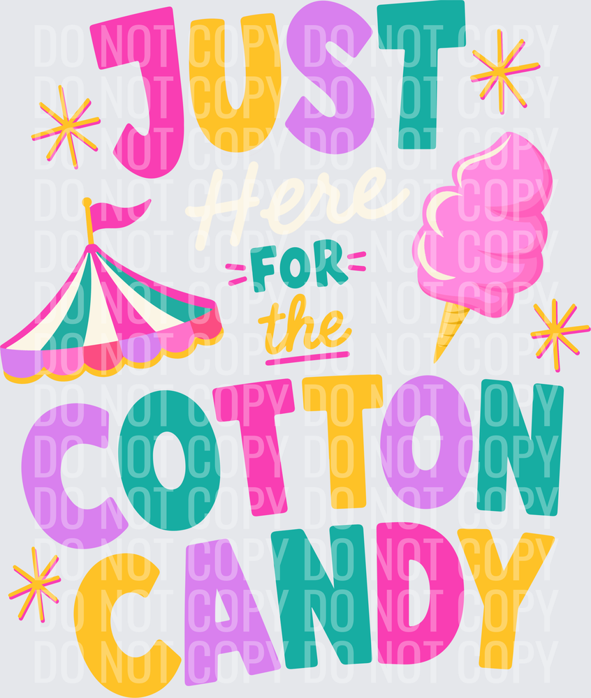 Just Here for the Cotton Candy WHITE