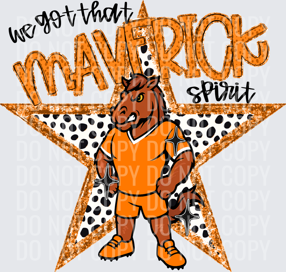 KayndiDesigns 09.26 We Got That Spirit Maverick Orange