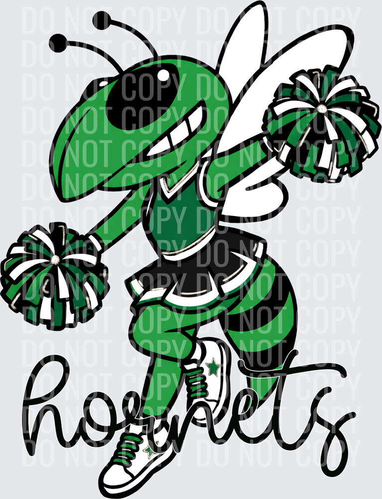 Green Hornets Cheer Green Black White