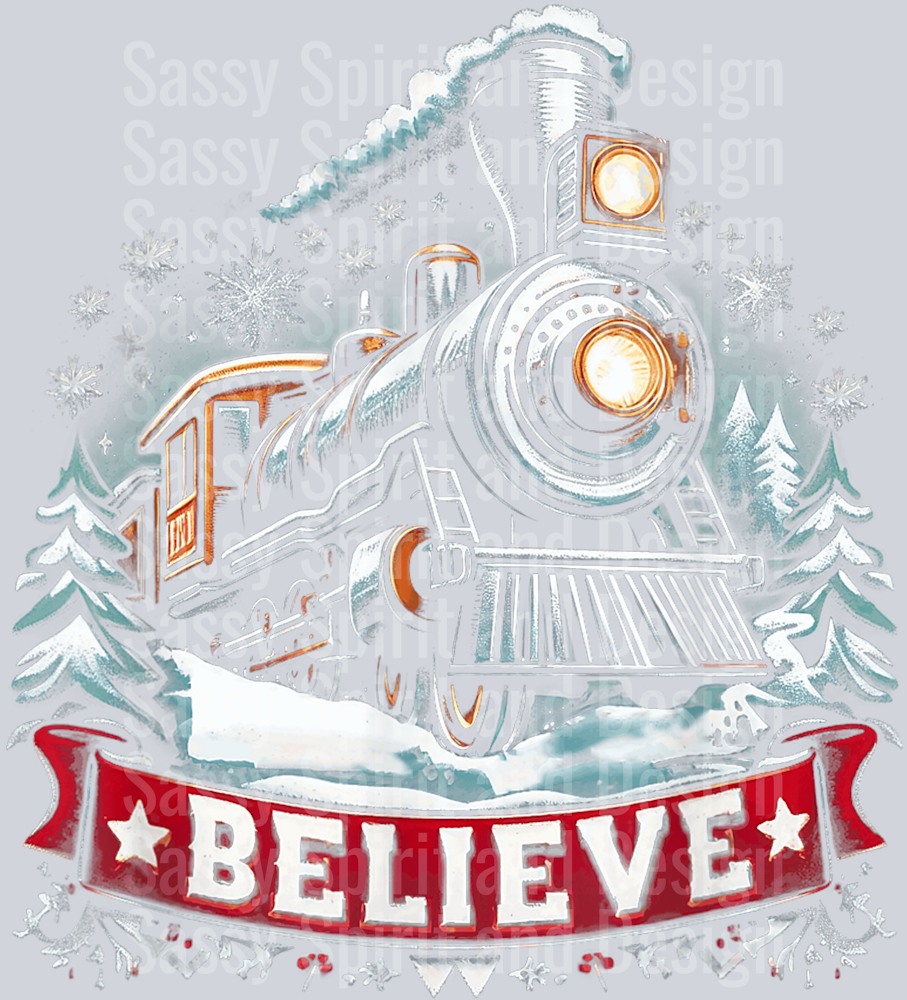 All Aboard Polar Express North Pole Xmas Santa Tee T-Shirt
