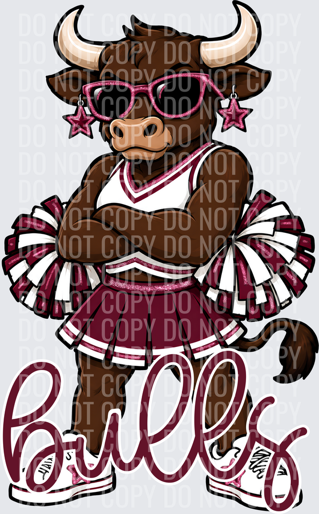 Bulls Cheer Maroon