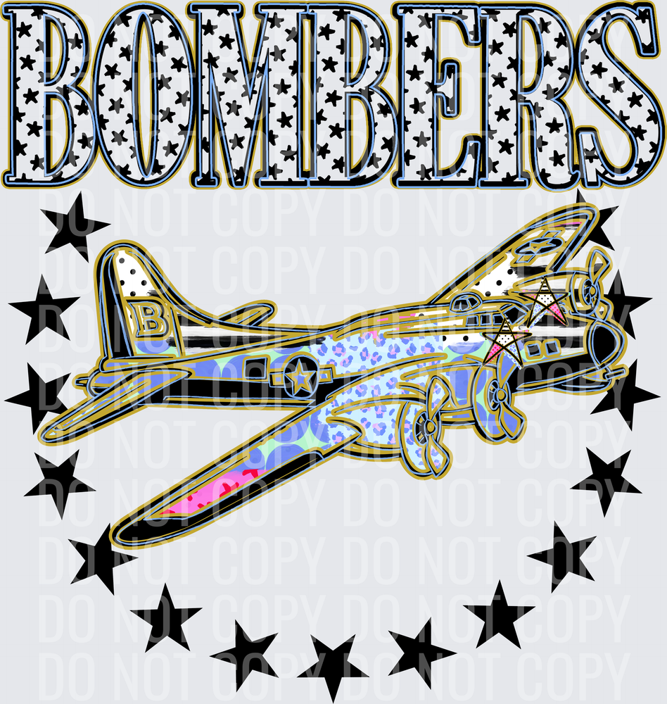KayndiDesigns 09.26 Patchwork Varisty Stars Bombers