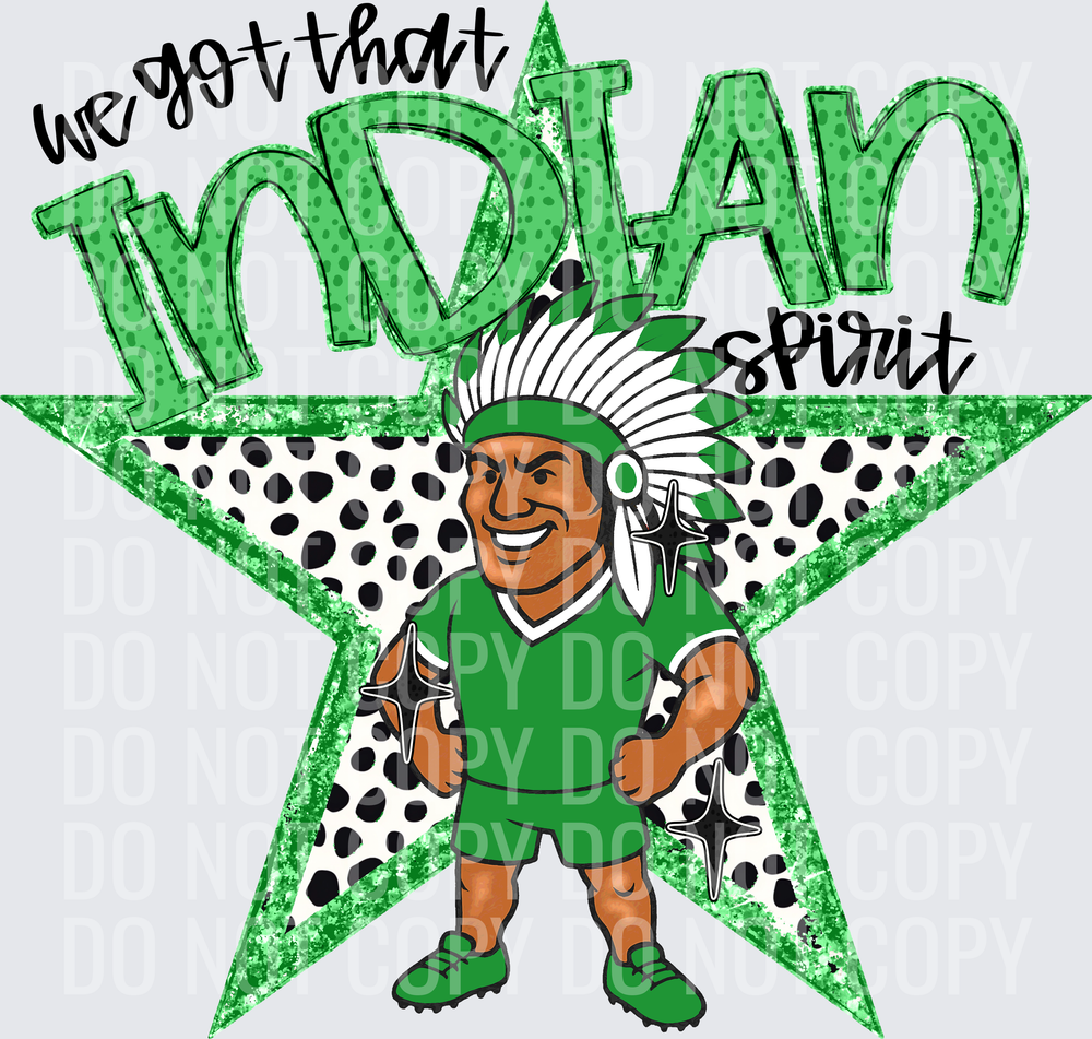 KayndiDesigns 09.26 We Got That Spirit Indian Green