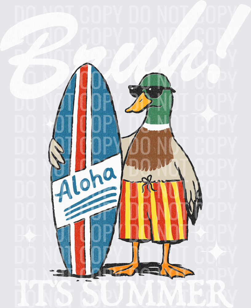 Mallard-Duck-Summer-Bruh-Its-Summer-Light-Distressed