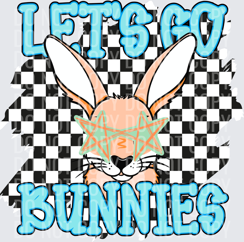 Let’s go bunnies checkered