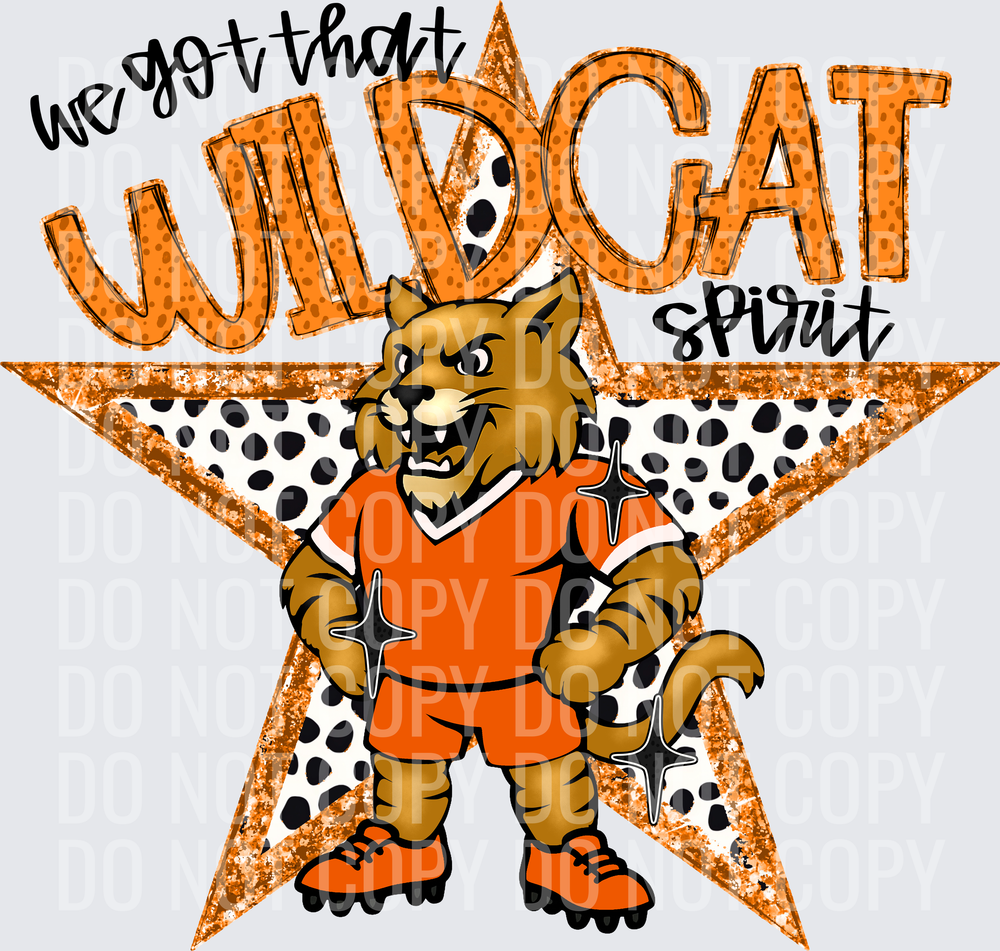 KayndiDesigns 09.26 We Got That Spirit Wildcat Orange