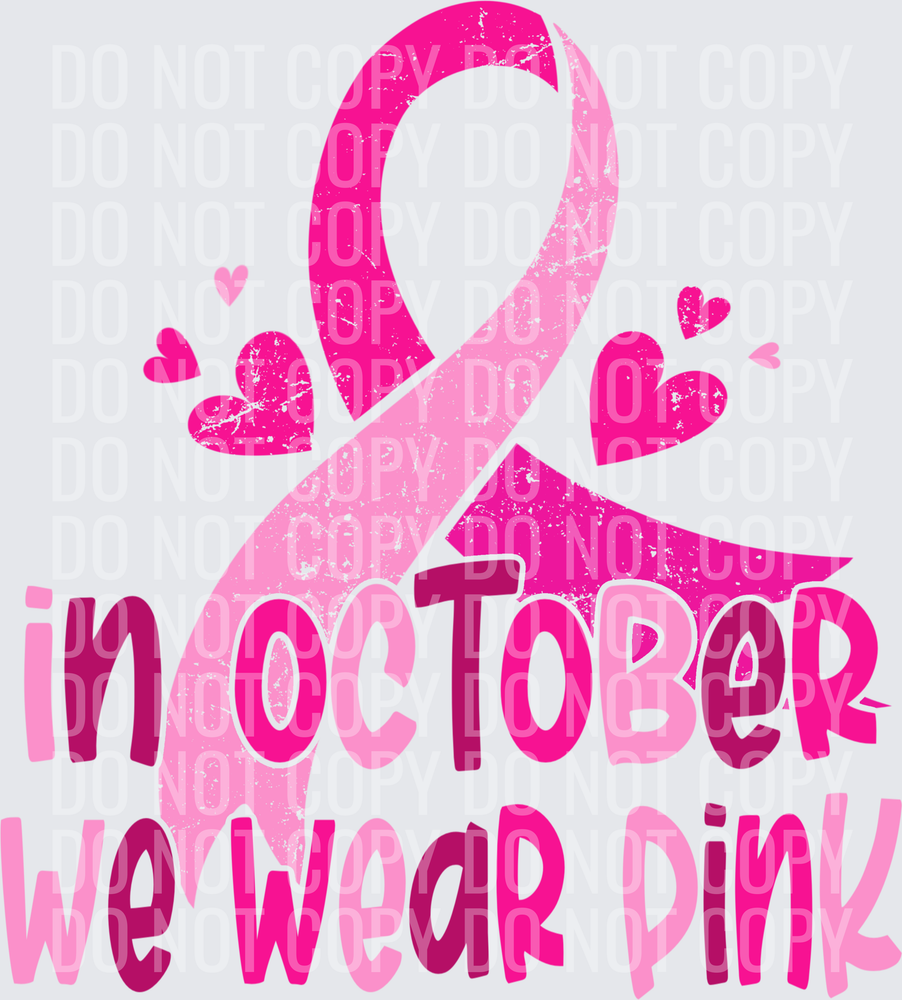In October we wear pink
