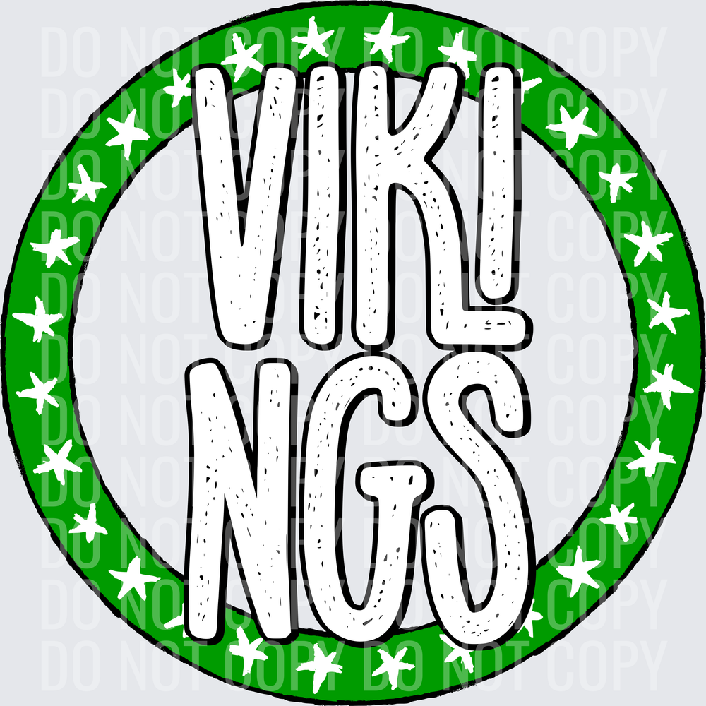 VikingsStarCircleGreen