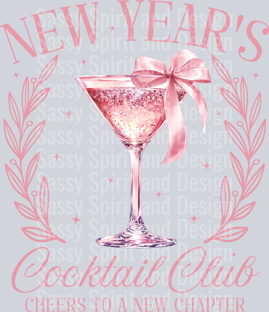 New Years Cocktail Club Light Pink
