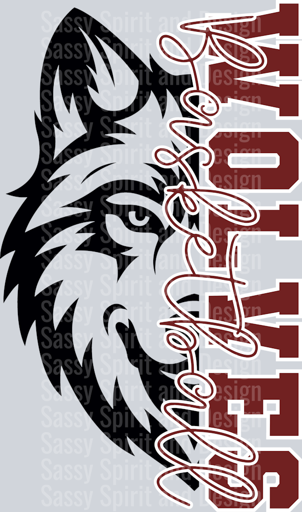 WOLVES BASKETBALL SPLIT FACE