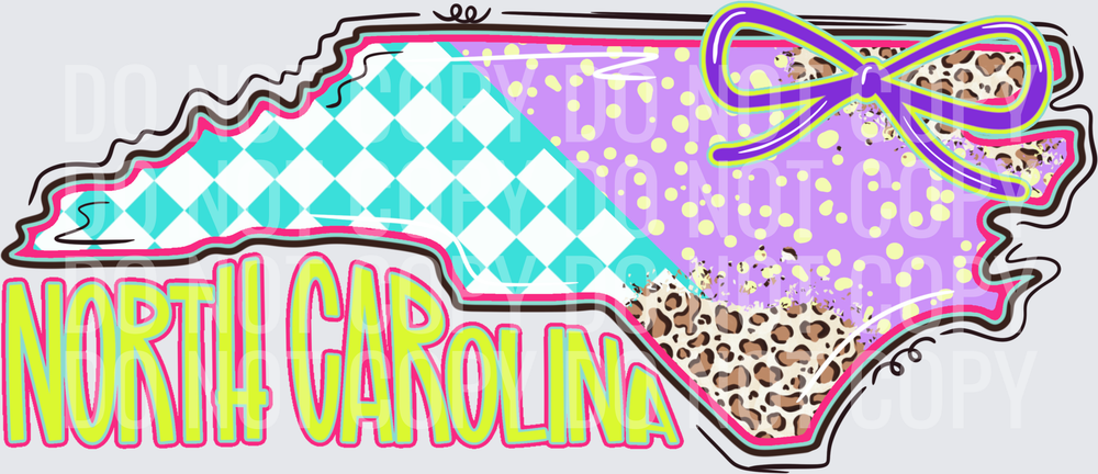 North Carolina y2k doodle state