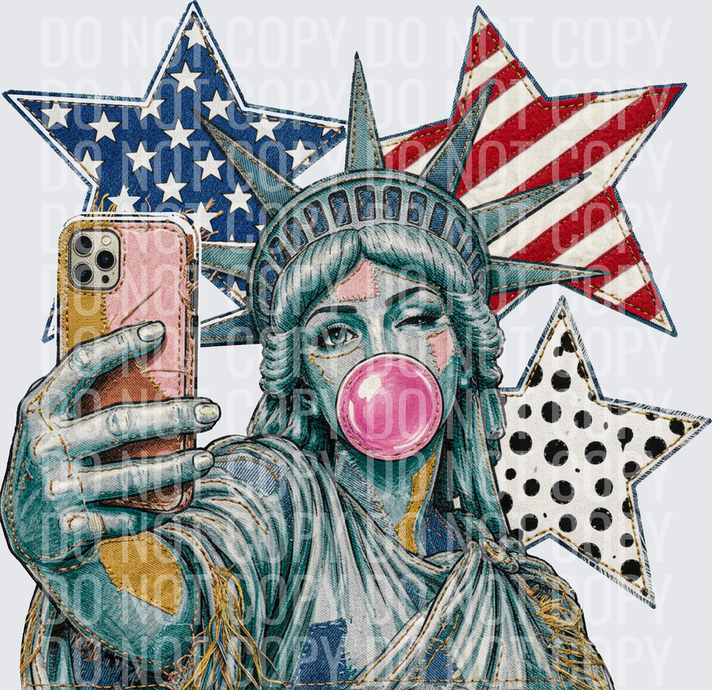 lady liberty selfie hwds