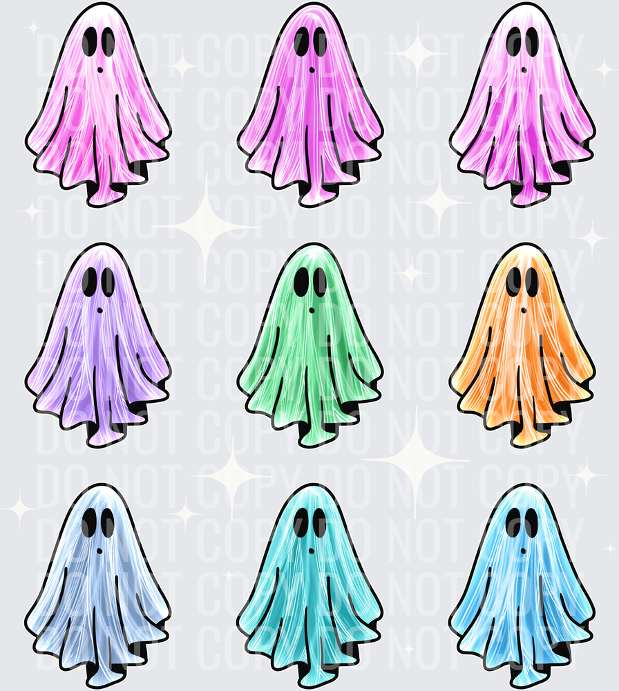 Neon streaky ghost