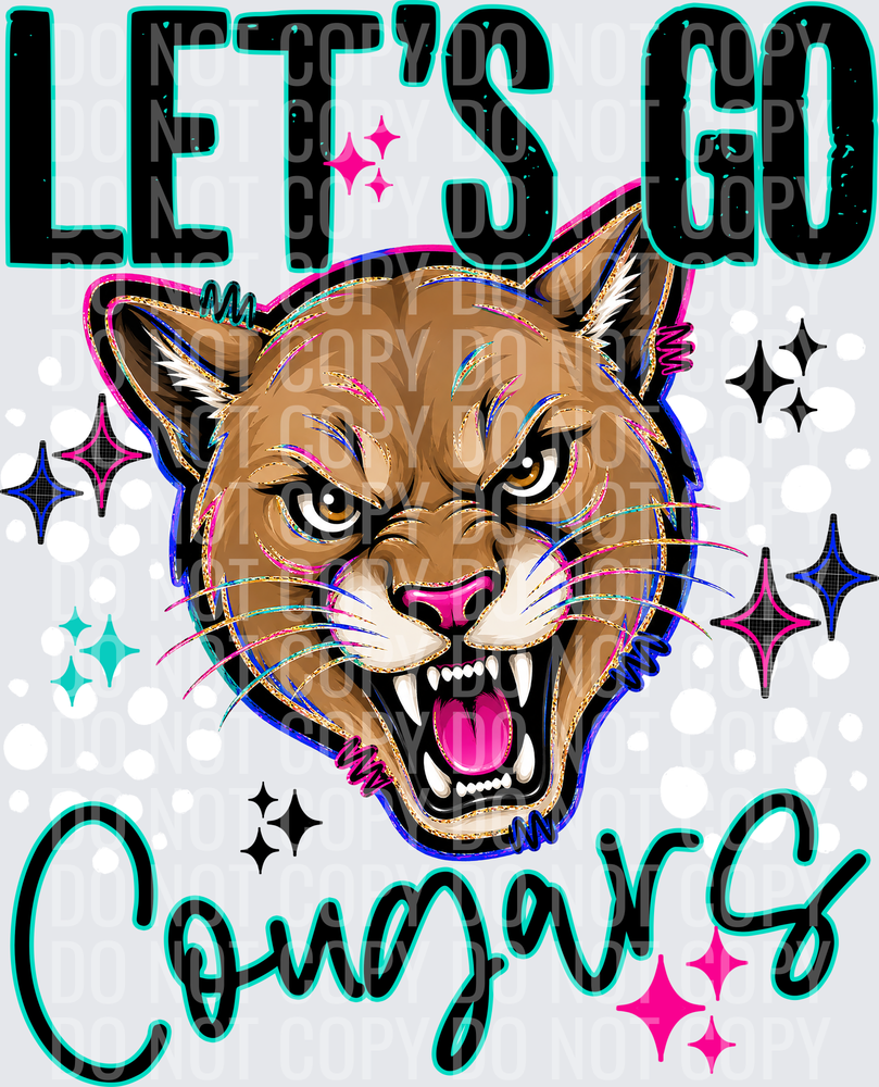 LETS GO MASCOTS COUGARS