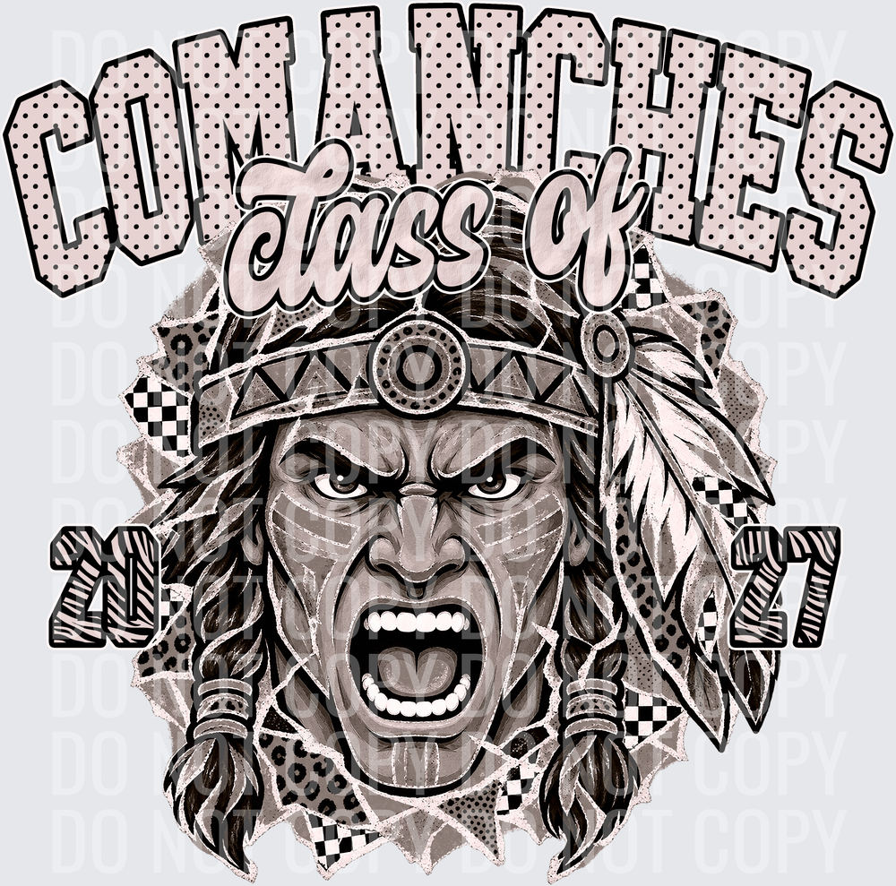 KayndiDesigns 10.26 Class of 2027 Neutral Comanches 10