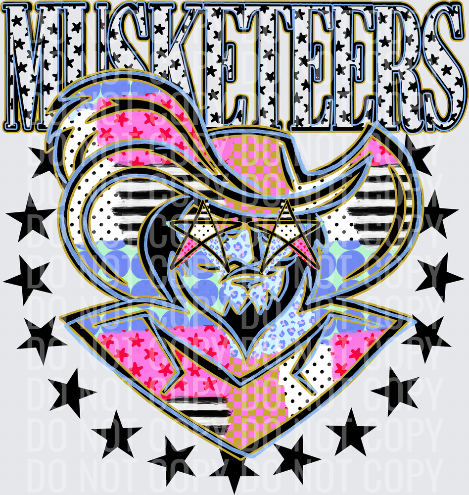 KayndiDesigns 09.26 Patchwork Varisty Stars Musketeers