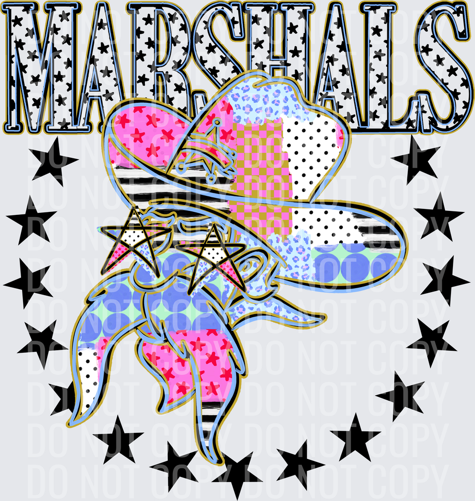 KayndiDesigns 09.26 Patchwork Varisty Stars Marshals
