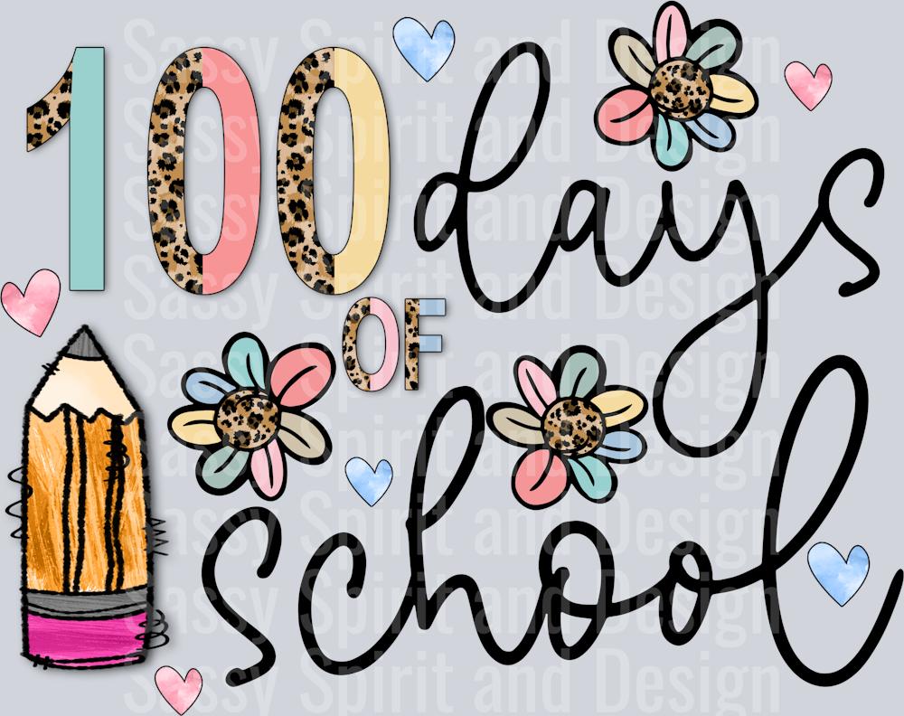100 days of school flowers