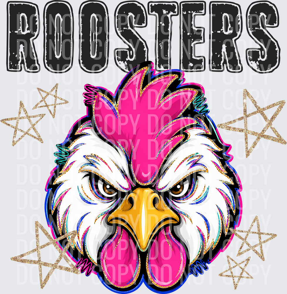KayndiDesigns 08.26 Grunge Varsity Roosters