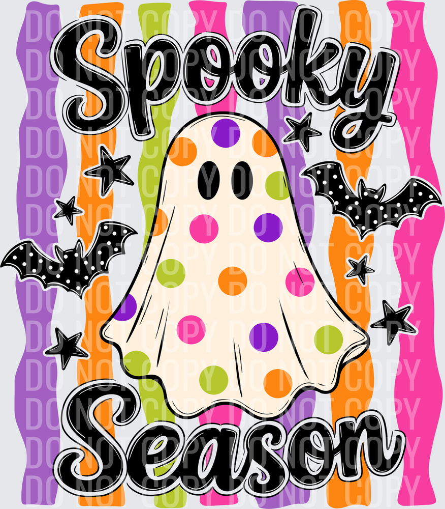 Colorful Spooky Season Ghost