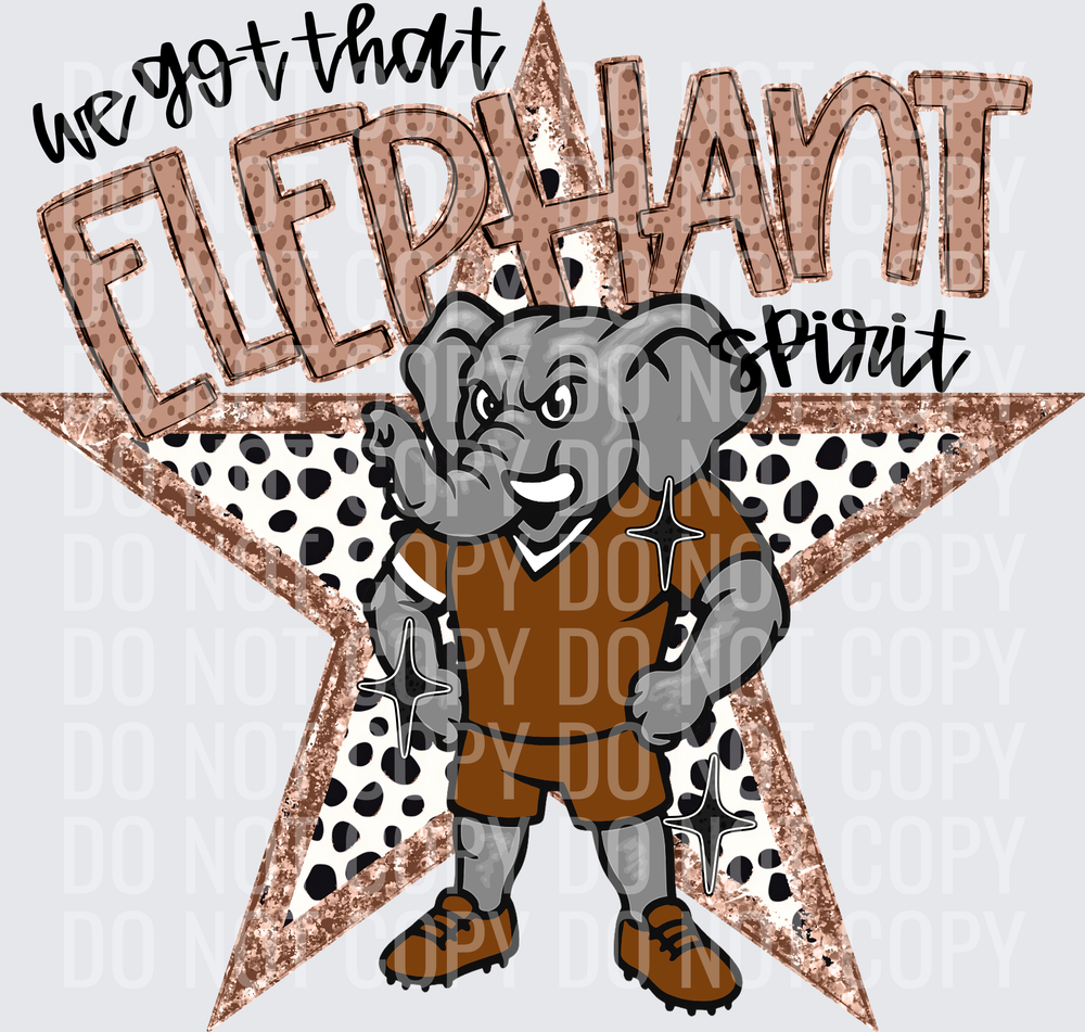 KayndiDesigns 09.26 We Got That Spirit Elephant Brown