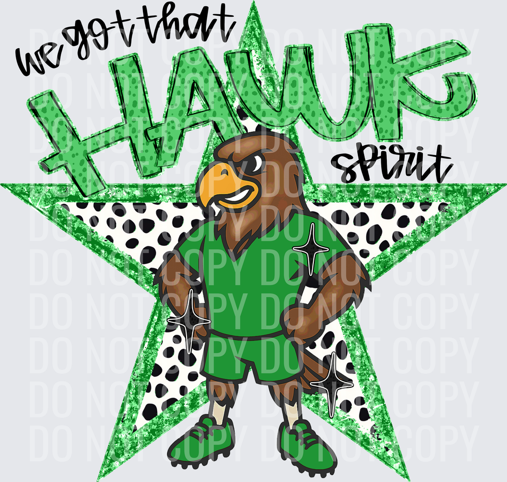 KayndiDesigns 09.26 We Got That Spirit Hawk Green