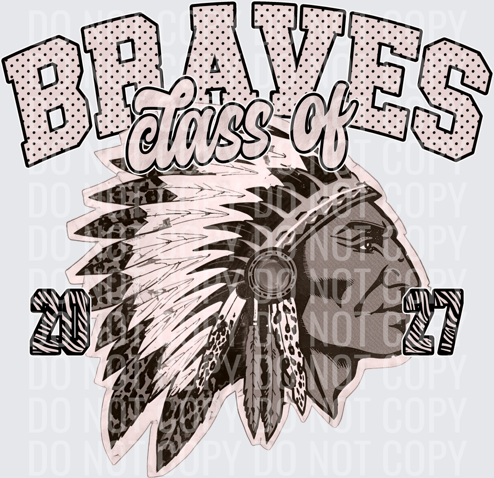 KayndiDesigns 10.26 Class of 2027 Neutral Braves
