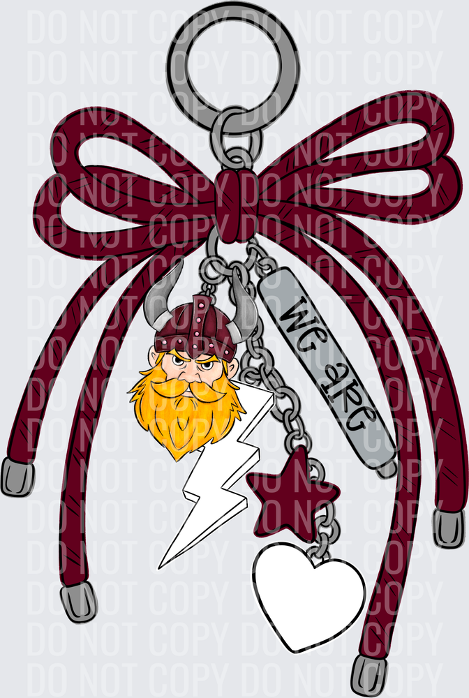 Vikings marron keychain
